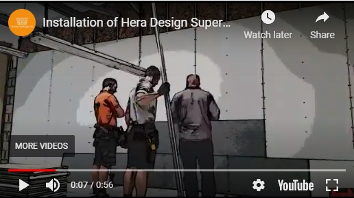 Installation of Hera Design Superfine Bespoke Wall Panels from AMF